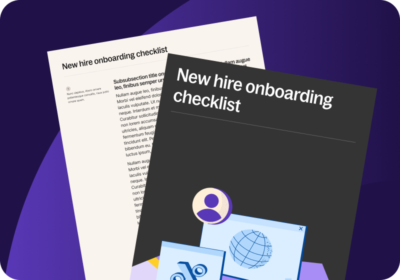 New hire onboarding checklist