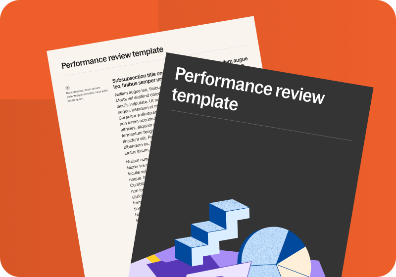 Performance review template
