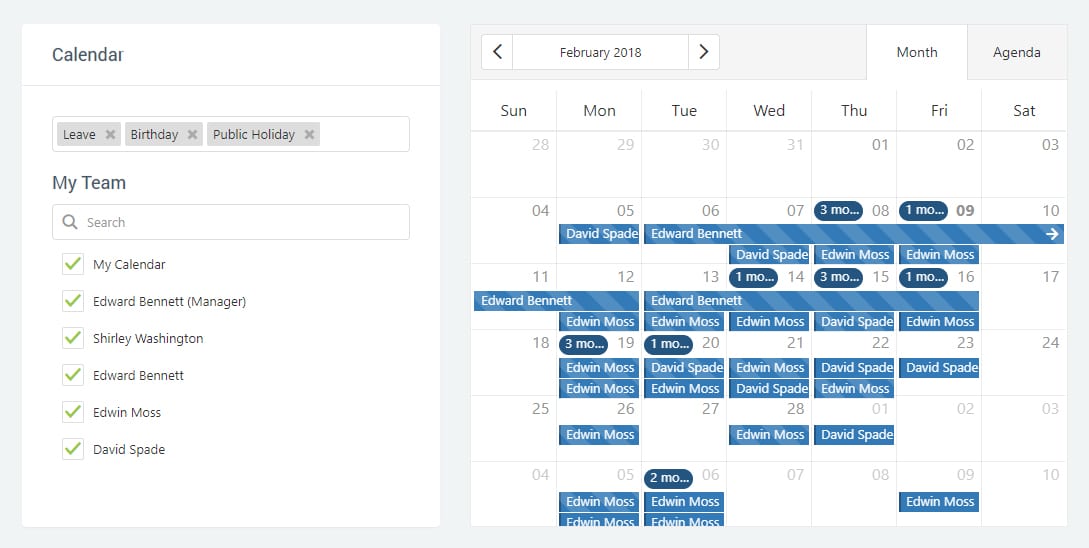 Company-Calander-Crop Manager and Employee Self Service