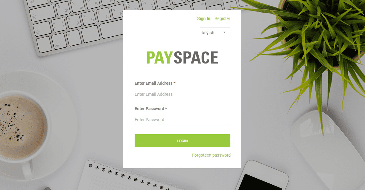PaySpace-Login-Page Manager and Employee Self Service